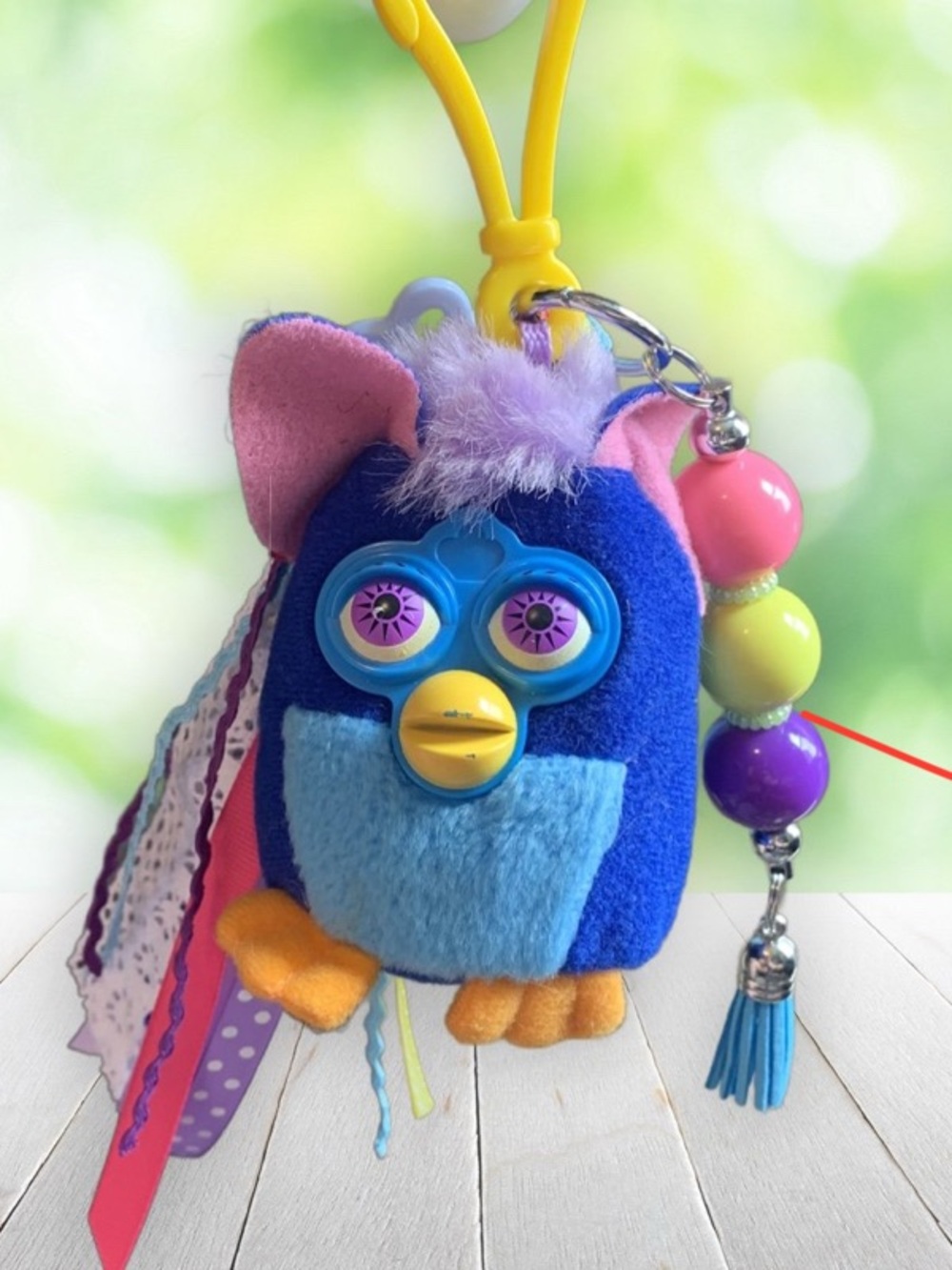 Furby Bag Charm Keychain